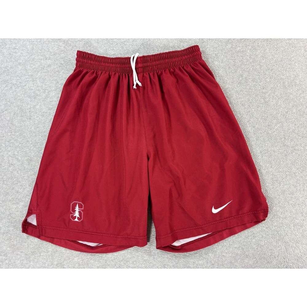 Stanford Cardinal Player Issue Nike Football Practice Shorts (Men's Large) Red -